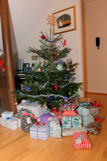 The huge pile of presents!